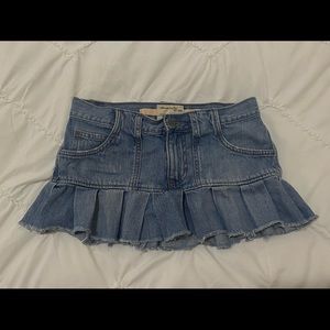 Vintage Y2K Abercromie & Fitch Denim Mini Skirt Size 2